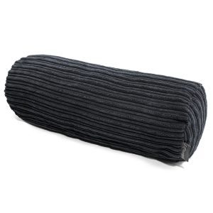 Putkityynynsuojus 20 x 55cm - Vakosametti Musta