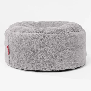 Pyöreä Rahi - Teddy-tekoturkis Keskiharmaa